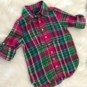 4⭐/$10 Plaid, Soft Flannel by Ralph Lauren